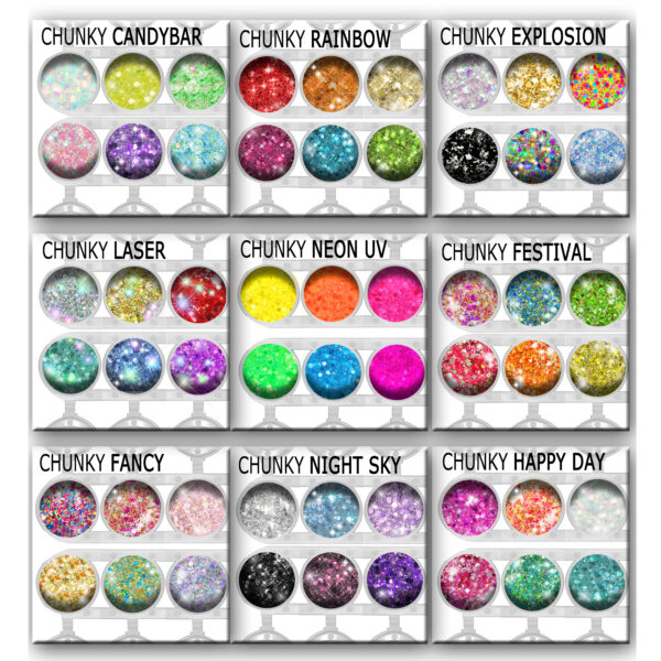 Glitzer Set CHUNKY XXXL