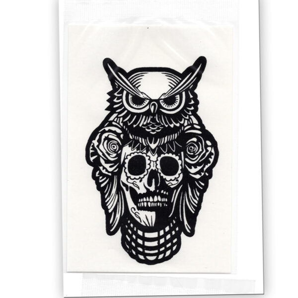 Quick Tattoo Eule SUGAR SKULL