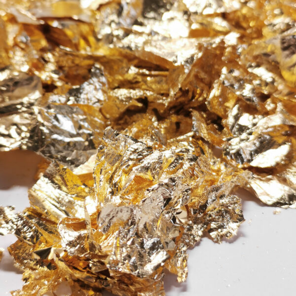 Blattmetall GOLD Flocken