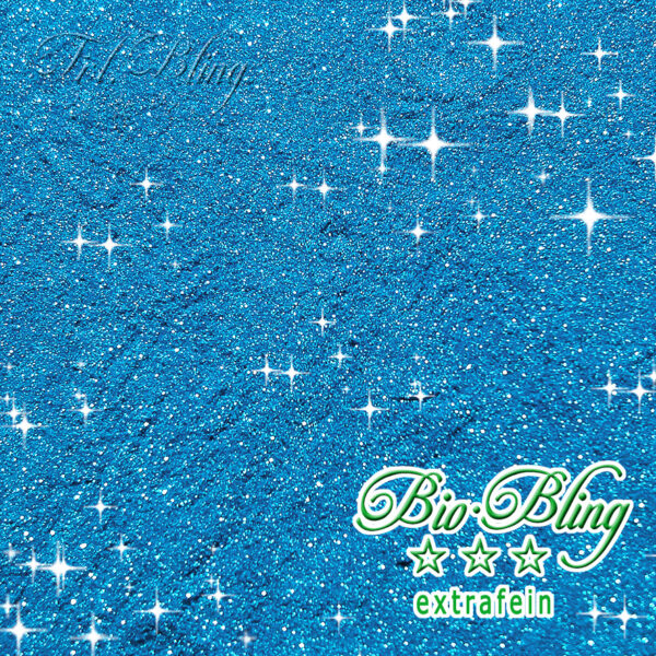 BIO Glitzer extrafein SKYBLUE