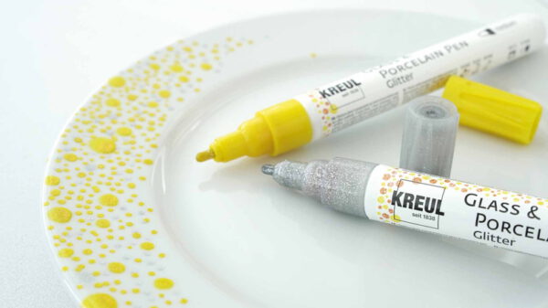 Glas und Porzellan Stifte GLITTER