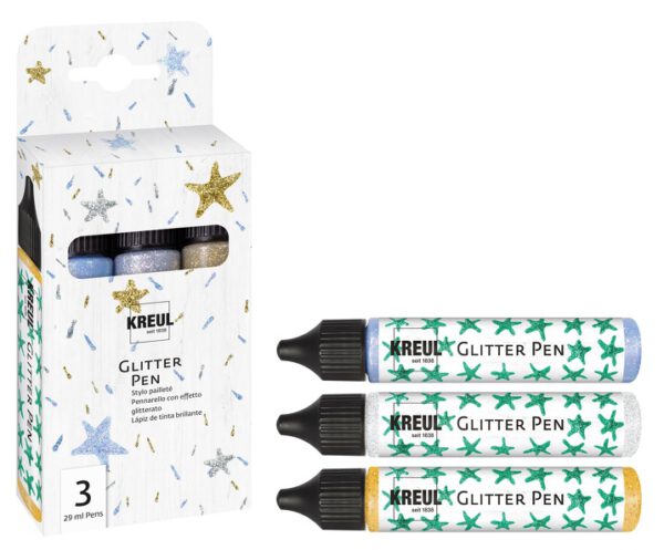 GLITTER Stifte 3er Set