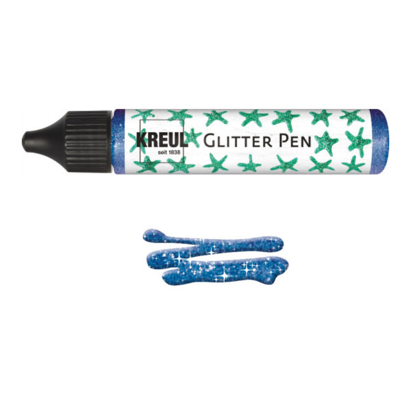 GLITTER Pen Blau