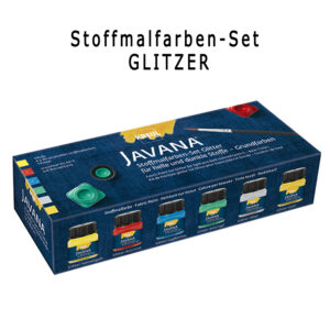 Stoffmalfarbe GLITZER Set