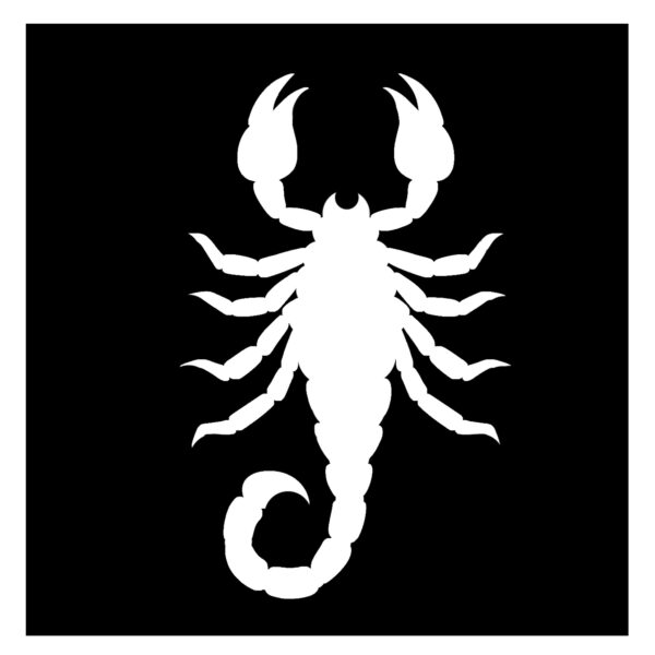 Glitzertattoo Schablonen SKORPION