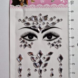 FACE STICKERS mini silber
