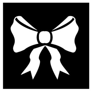 Glitzertattoo Schablone SCHLEIFE