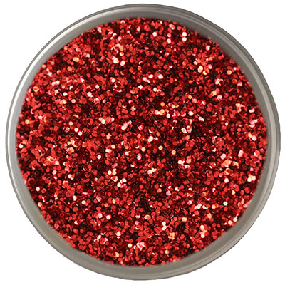BIO Glitzer DEKO Rot