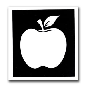 Glitzertattoo Schablonen APFEL
