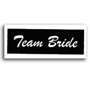 Glitzertattoo Schablonen TEAM BRIDE